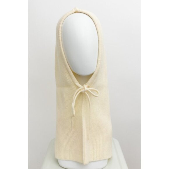 Balaclava Headwarmer w/ Drawstring Ivory - Picture 1 of 2